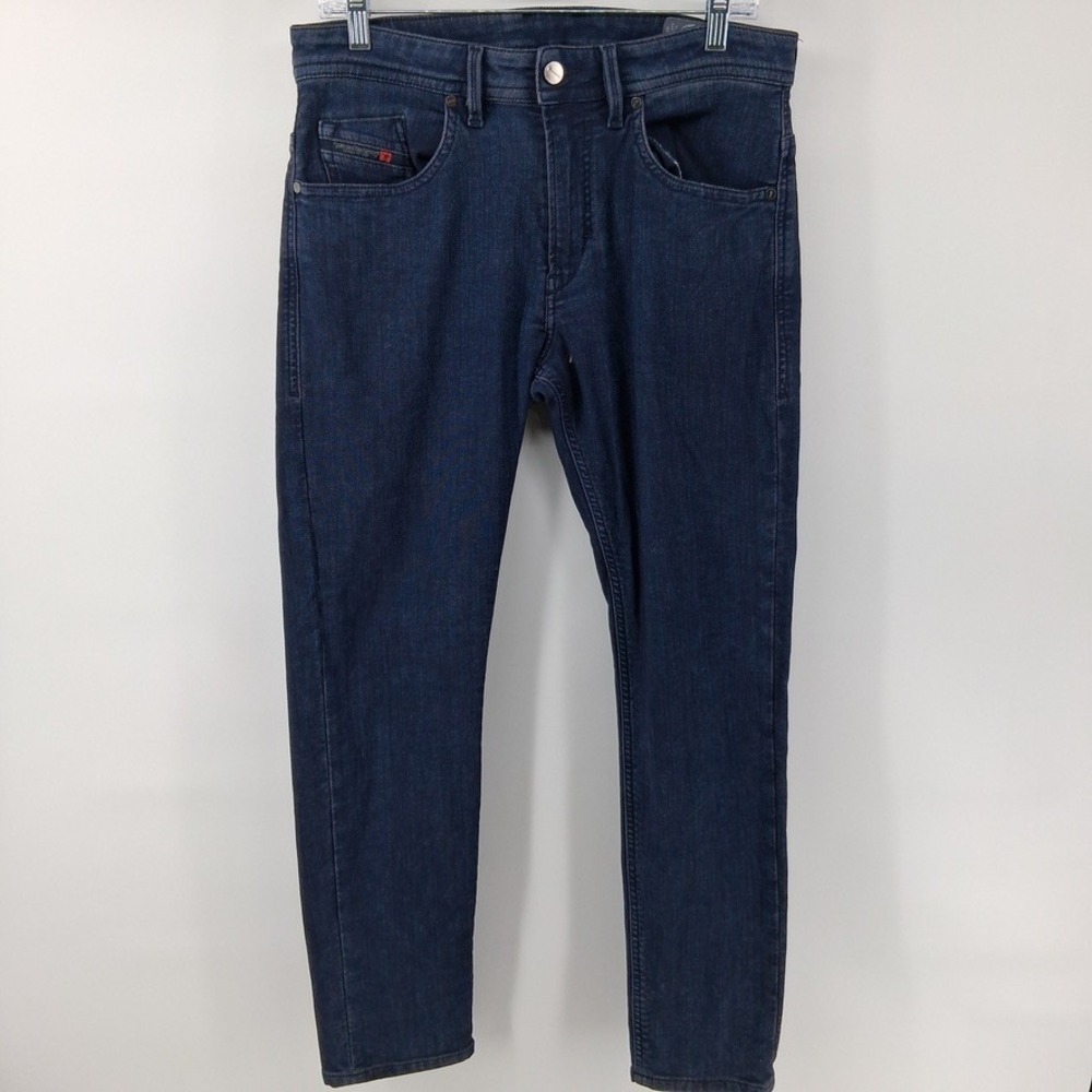 Diesel Thommer-T Jeans Mens 32x30 Dark Indigo Blue Slim Fit 084ZP